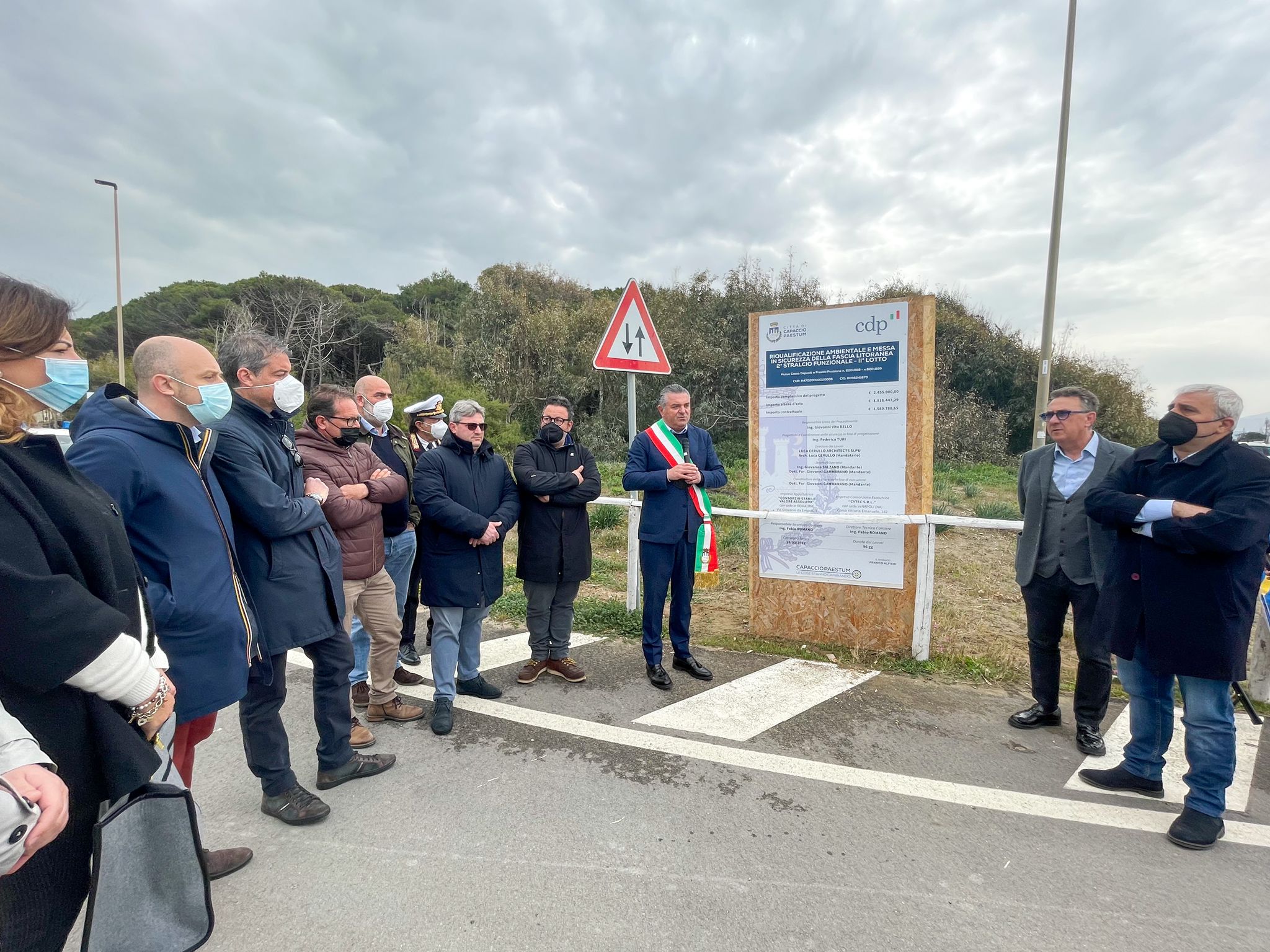 Capaccio Paestum, avvio lavori per due nuovi tratti di lungomare￼