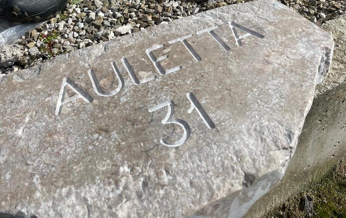Anche Auletta dona una pietra per il “Nuraghe Chervu” dedicato ai caduti della Grande Guerra