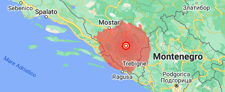 Scossa di terremoto 5.7 in Bosnia-Erzegovina, avvertito a Salerno