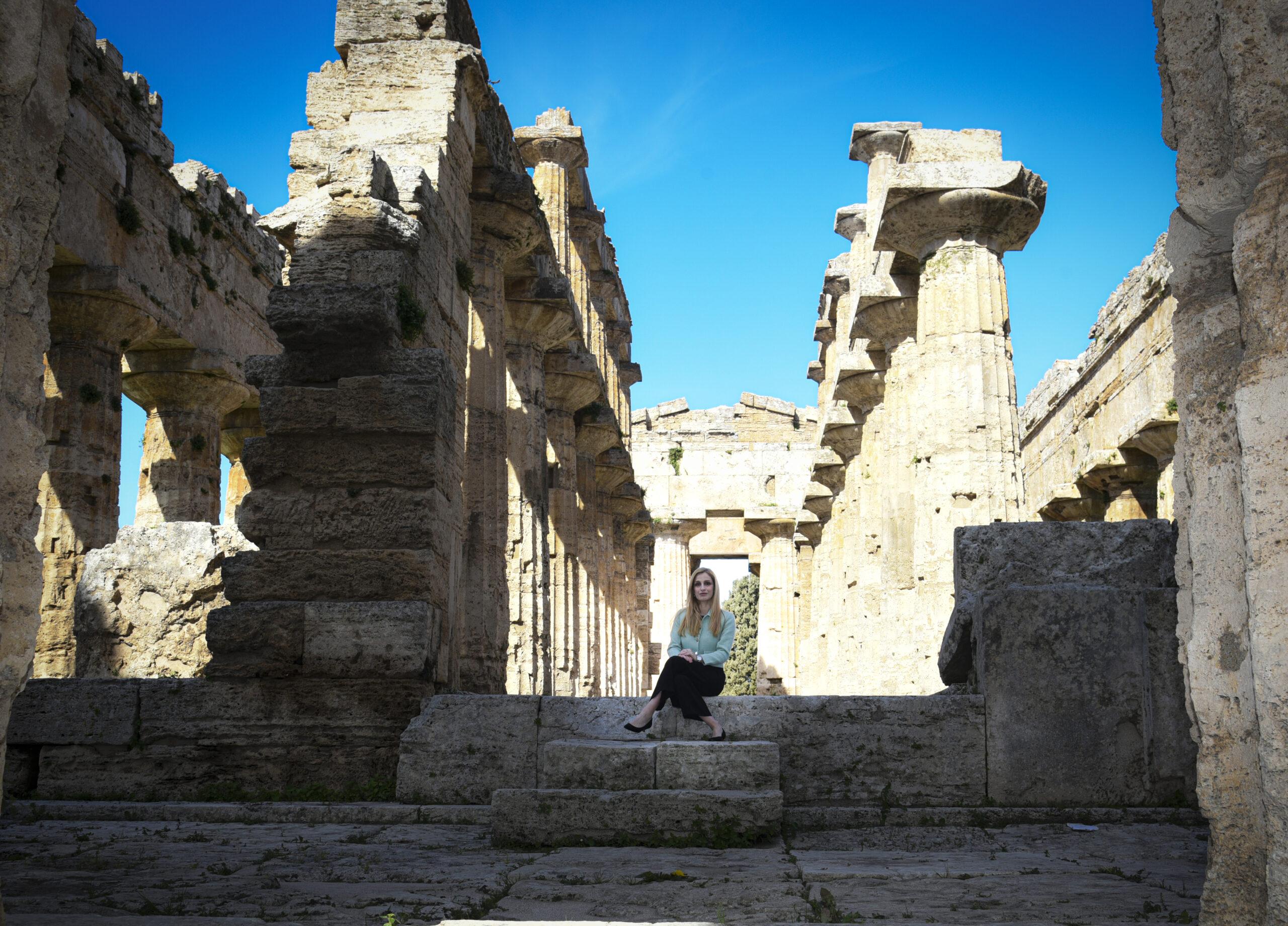 Paestum e Velia, primo giorno di lavoro per Tiziana D’Angelo: «Pronti a nuova fase di crescita»