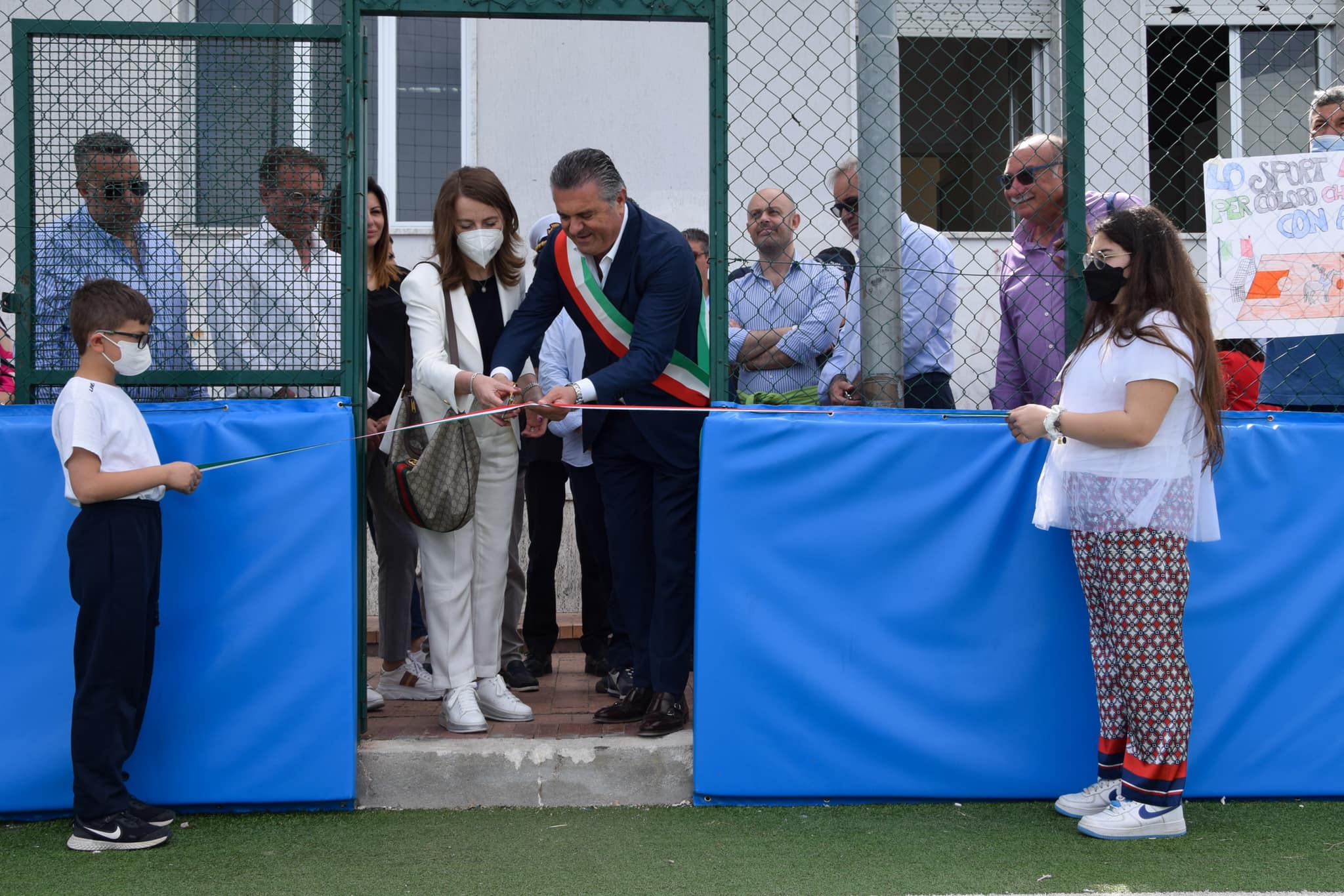 Capaccio Paestum, inaugurato il campo sportivo alla scuola “Vannulo”