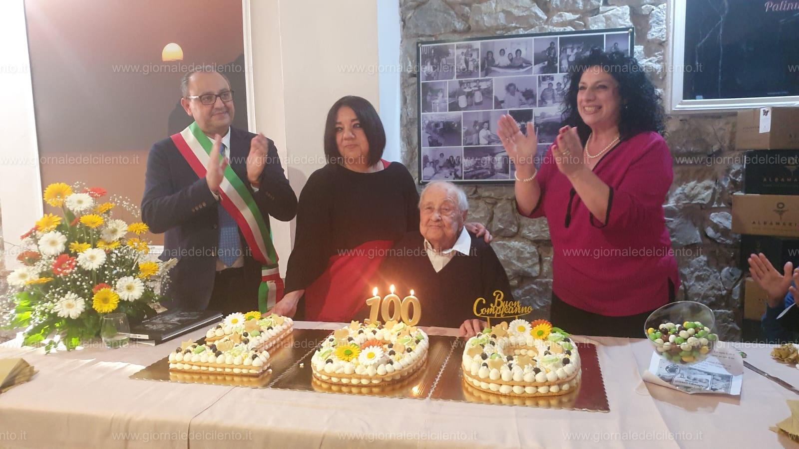 Festa a Palinuro per Giuseppe Pacelli che compie cento anni