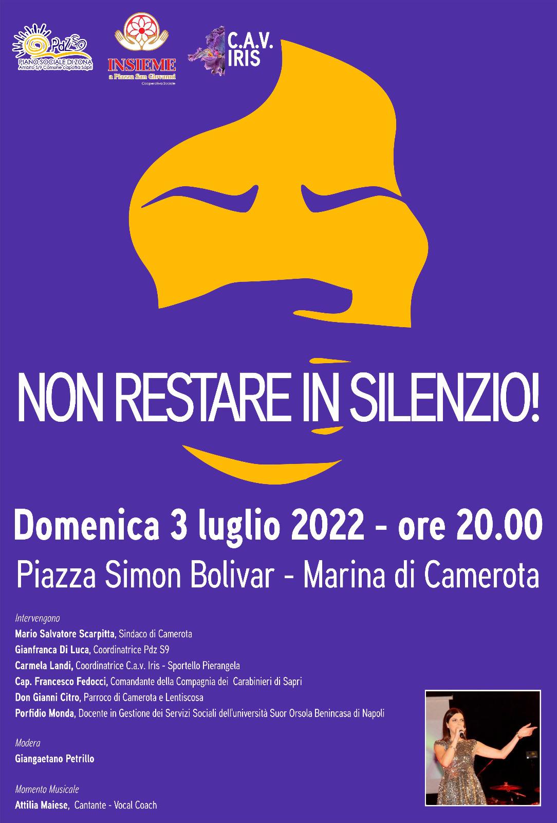 ‘Non restare in silenzio’, domenica l’evento sul porto di Marina di Camerota