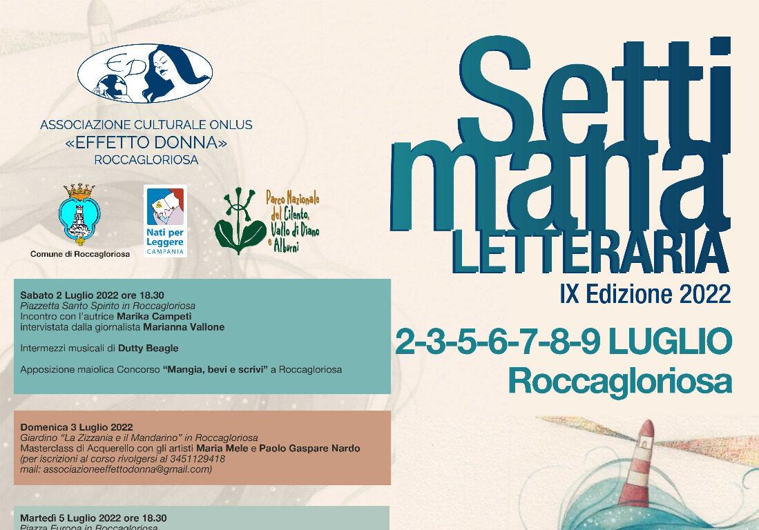 Libri, archeologia, teatro e musica per la nona edizione della “Settimana Letteraria Roccagloriosa”