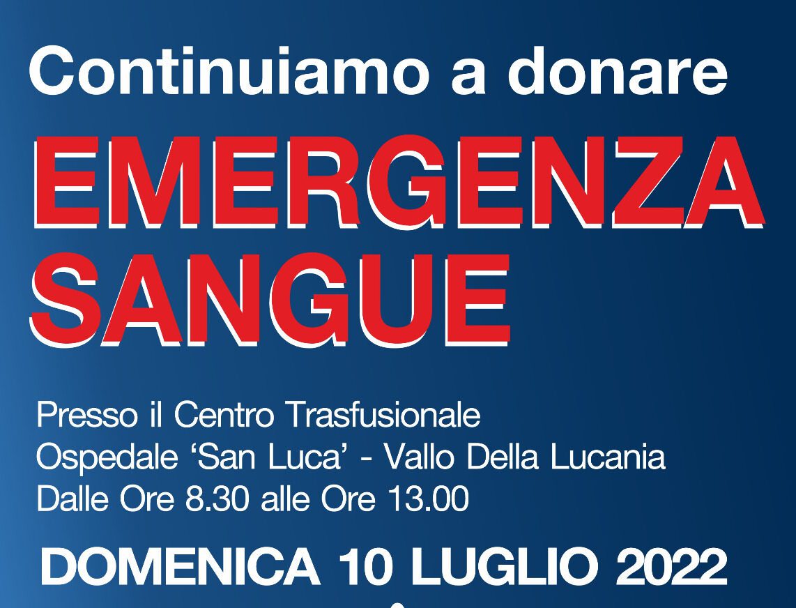 Donazioni estive, l’emergenza sangue non va in vacanza