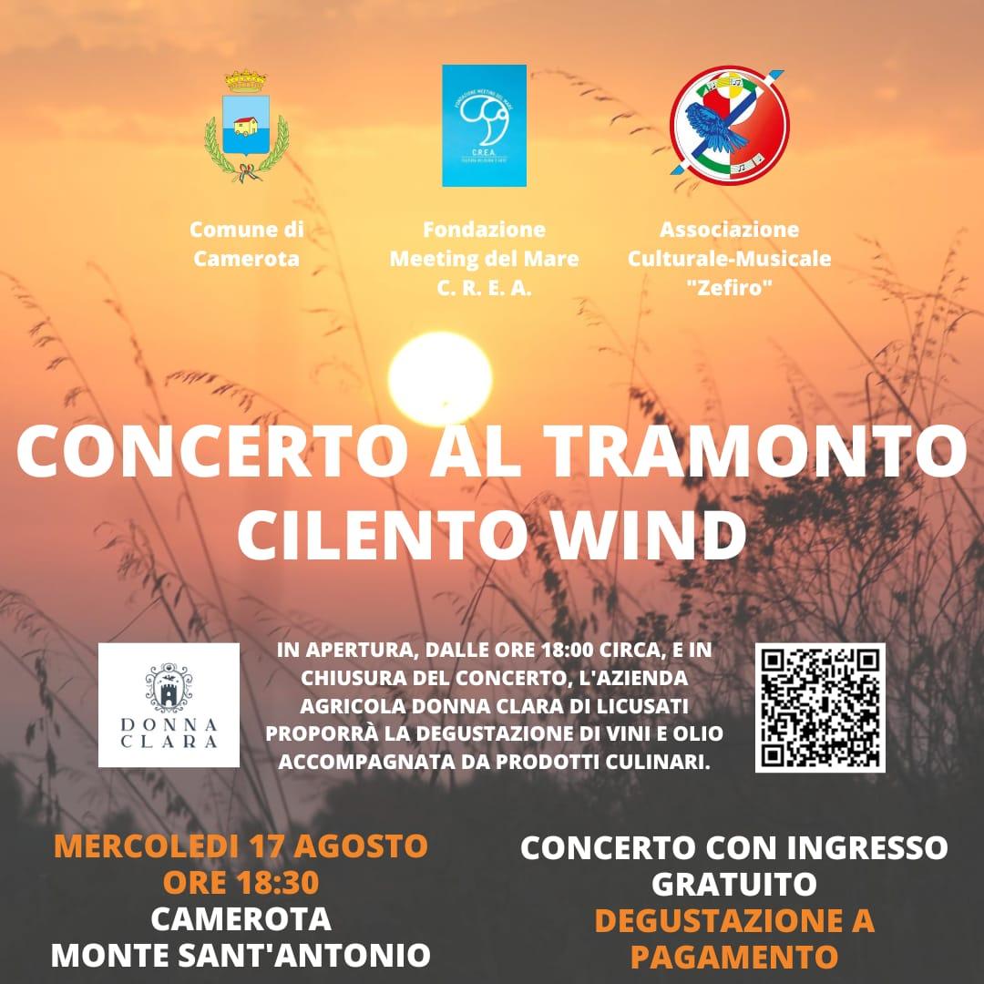 Camerota Festival: Cilento Wind per il concerto al tramonto