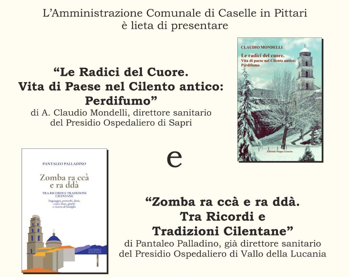 Caselle in Pittari, Claudio Mondelli e Pantaleo Palladino presentano i loro libri