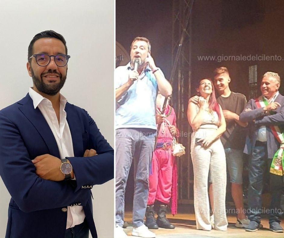 Sindaco di Ispani sul palco con Salvini, il consigliere Lovisi: «Non è un’amministrazione leghista»