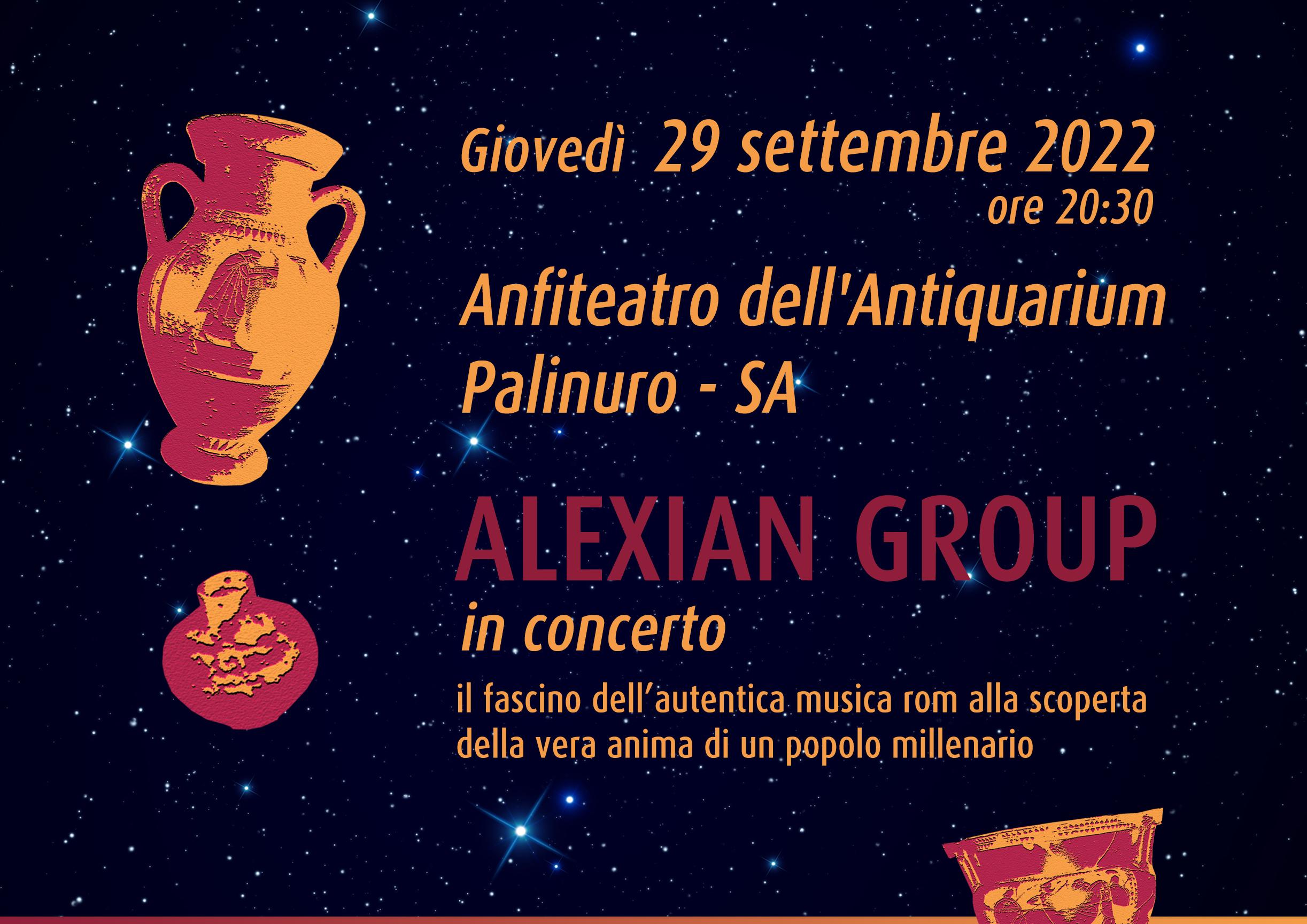 Alexian Group, a Palinuro il viaggio nella musica del mondo all’anteprima di “Not(t)e all’Antiquarium”