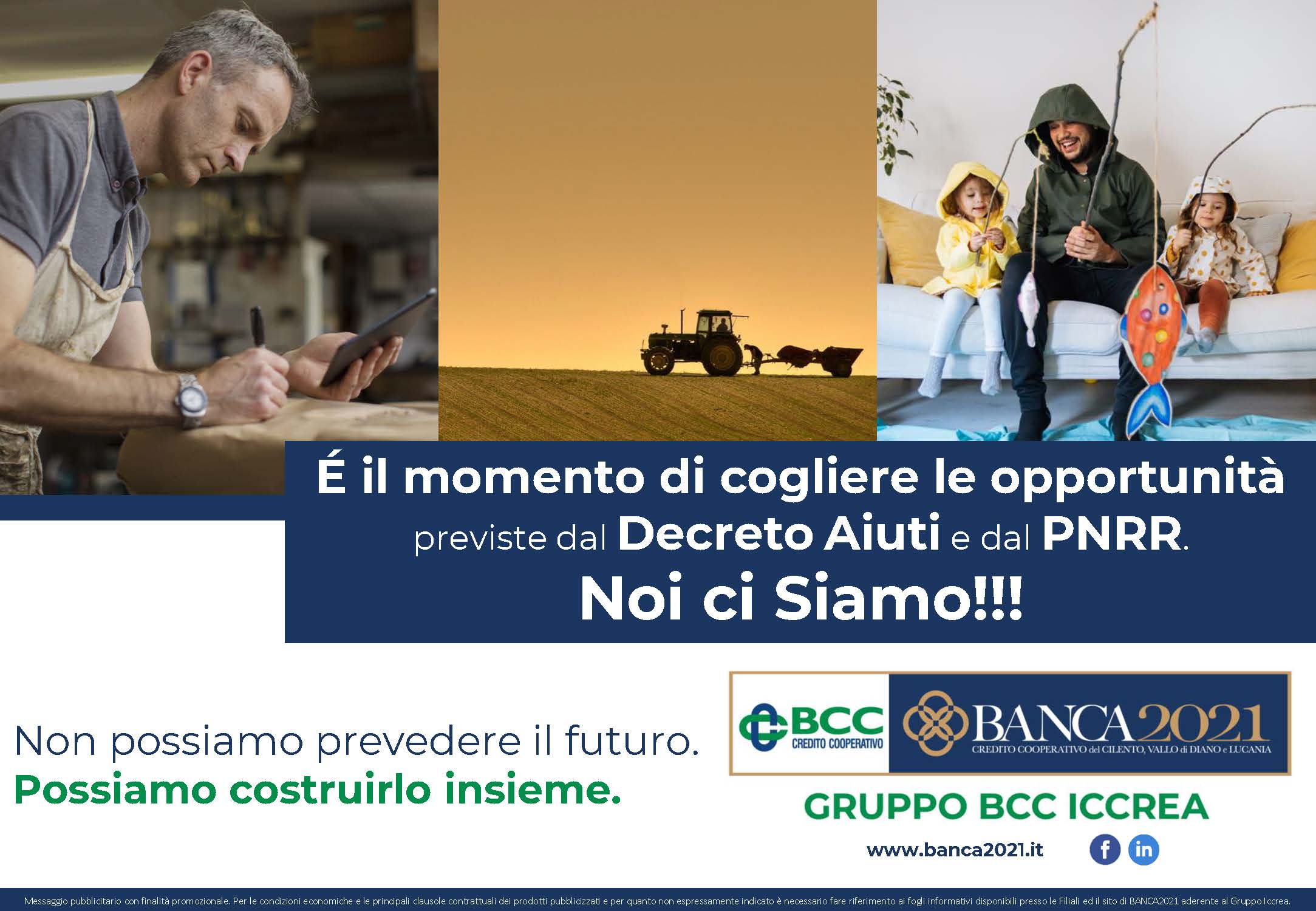 Banca 2021 operativa su tutte le opportunità previste dal Decreto Aiuti e dal PNRR