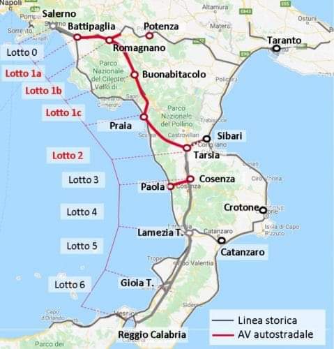 Alta velocità Vallo di Diano, concluso progetto di fattibilità tecnica ed economica