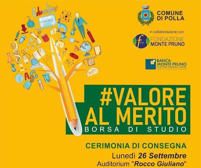 “Valore al merito”: la consegna delle borse di studio ai giovani studenti di Polla