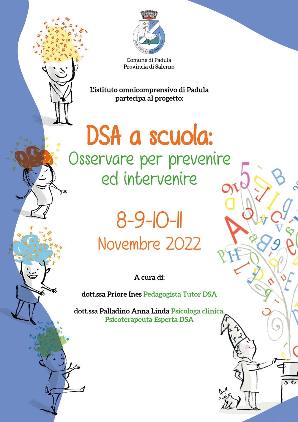 Padula, scuola e Comune insieme per il progetto ‘Dsa a scuola: osservare per prevenire ed intervenire’