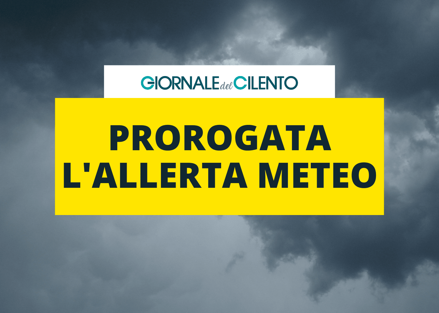 Protezione civile Campania: prorogata l’allerta meteo