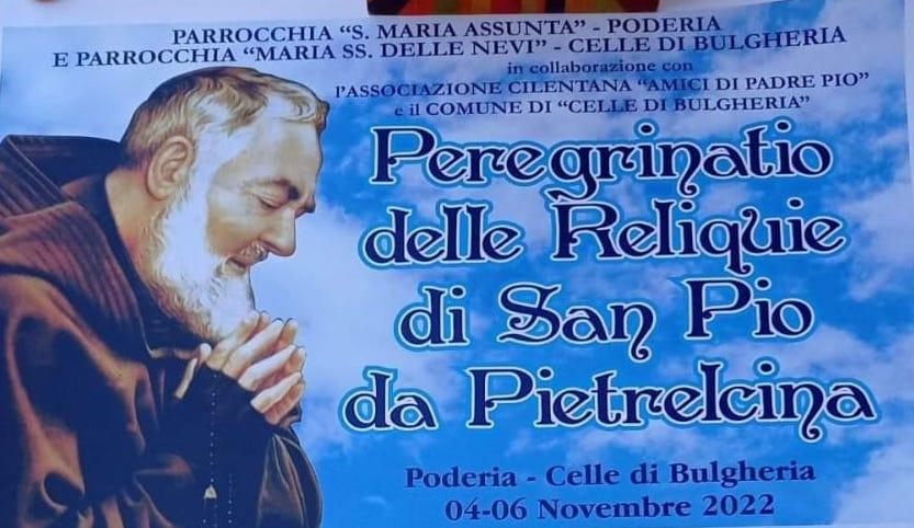 Poderia e Celle di Bulgheria accolgono le reliquie di San Pio da Pietrelcina