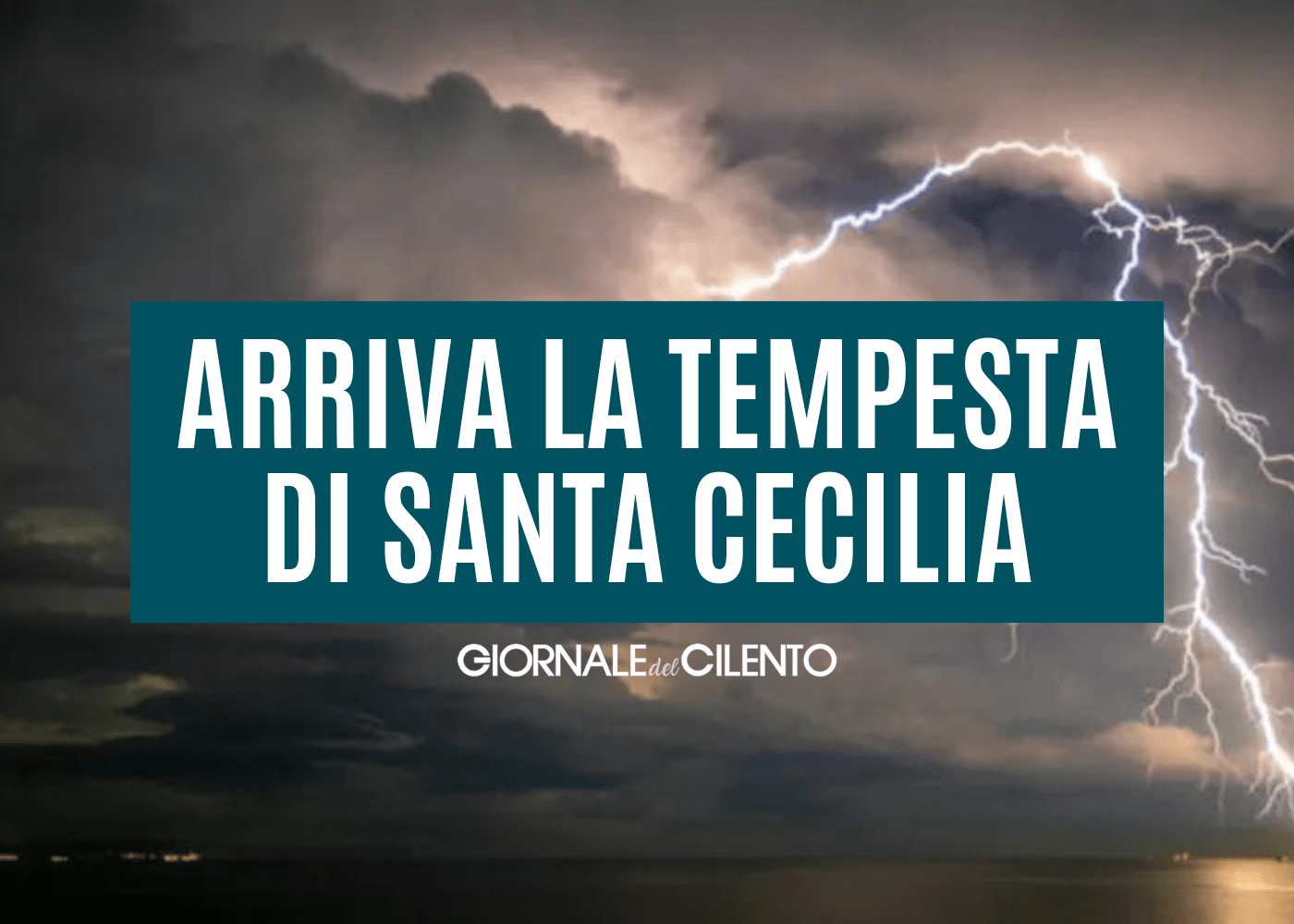 Cilento, ancora incubo maltempo: martedì giornata critica. Arriva la tempesta di Santa Cecilia