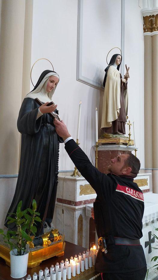 Restituita alla chiesa di Montesano sulla Marcellana la Croce di Santa Rita rubata mesi fa