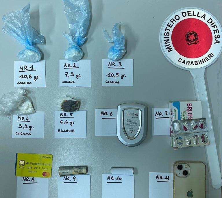 Cocaina e hashish pronta allo spaccio, arrestato 32enne di Sala Consilina