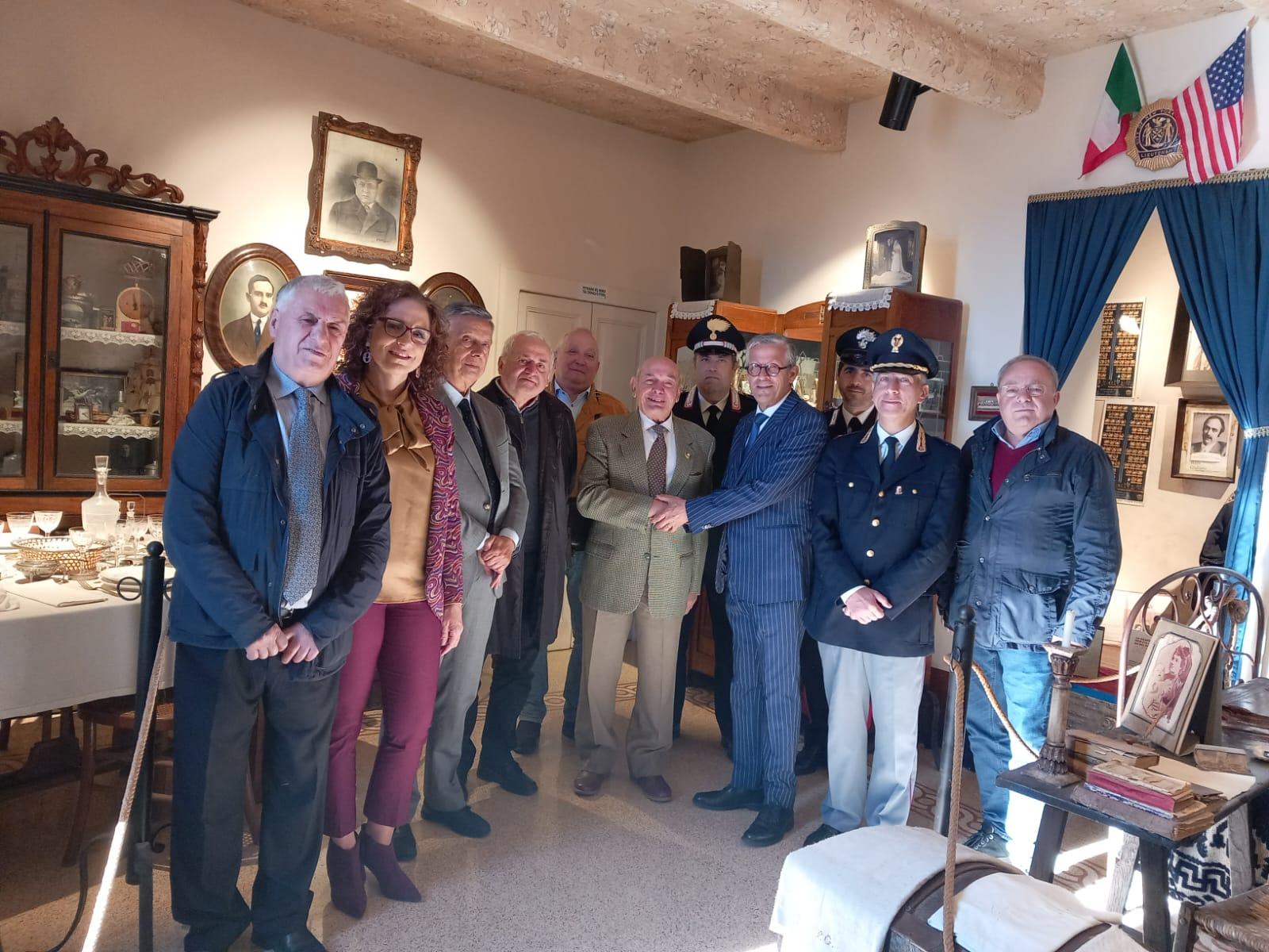 Questore di Salerno in visita nel Vallo di Diano: tra le tappe la casa-museo di Joe Petrosino