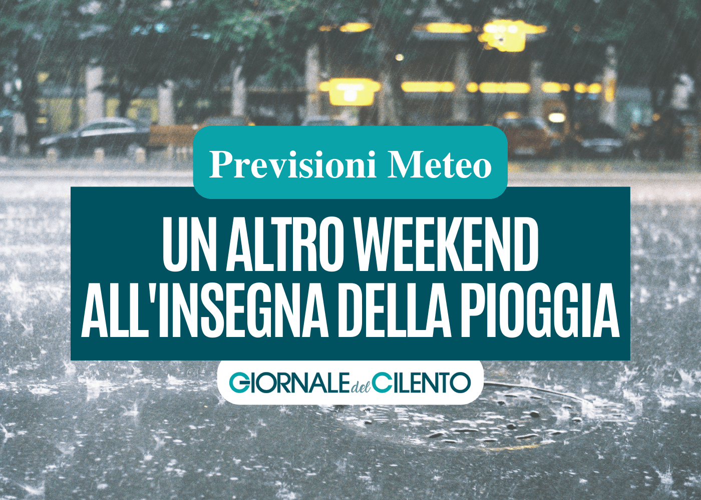 Meteo Cilento, altro weekend di pioggia: le previsioni fino a lunedì 5 dicembre