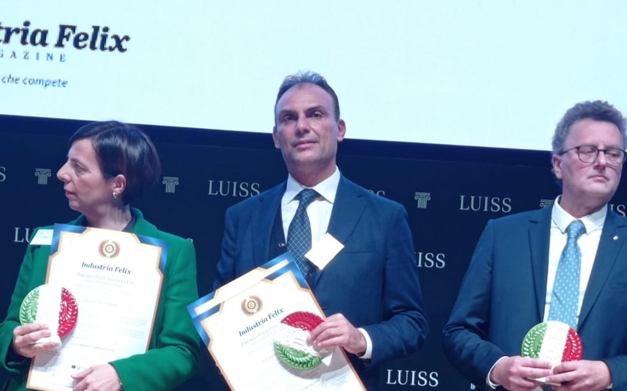 Alla Consac il premio ‘Industria Felix – L’Italia che compete’, Maione: «Impegno meticoloso»