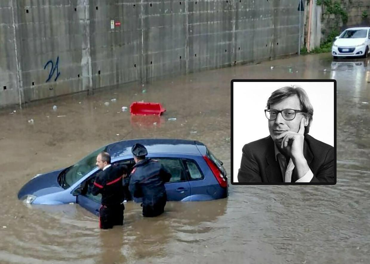 Bomba d’acqua in Cilento, solidarietà Sgarbi: «Devastata area paesaggistica tra più belle della Campania»