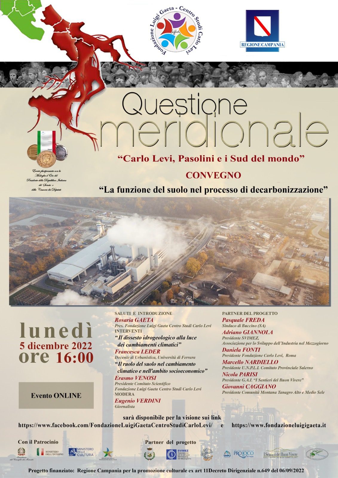 Cambiamenti climatici e processo di decarbonizzazione: l’evento online della Fondazione Luigi Gaeta