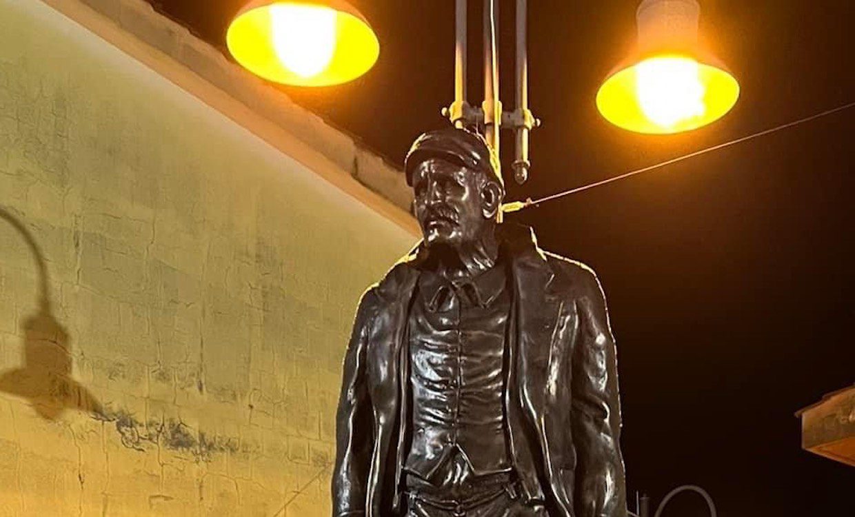 San Nicola di Centola: inaugurata la statua dell’emigrante minatore