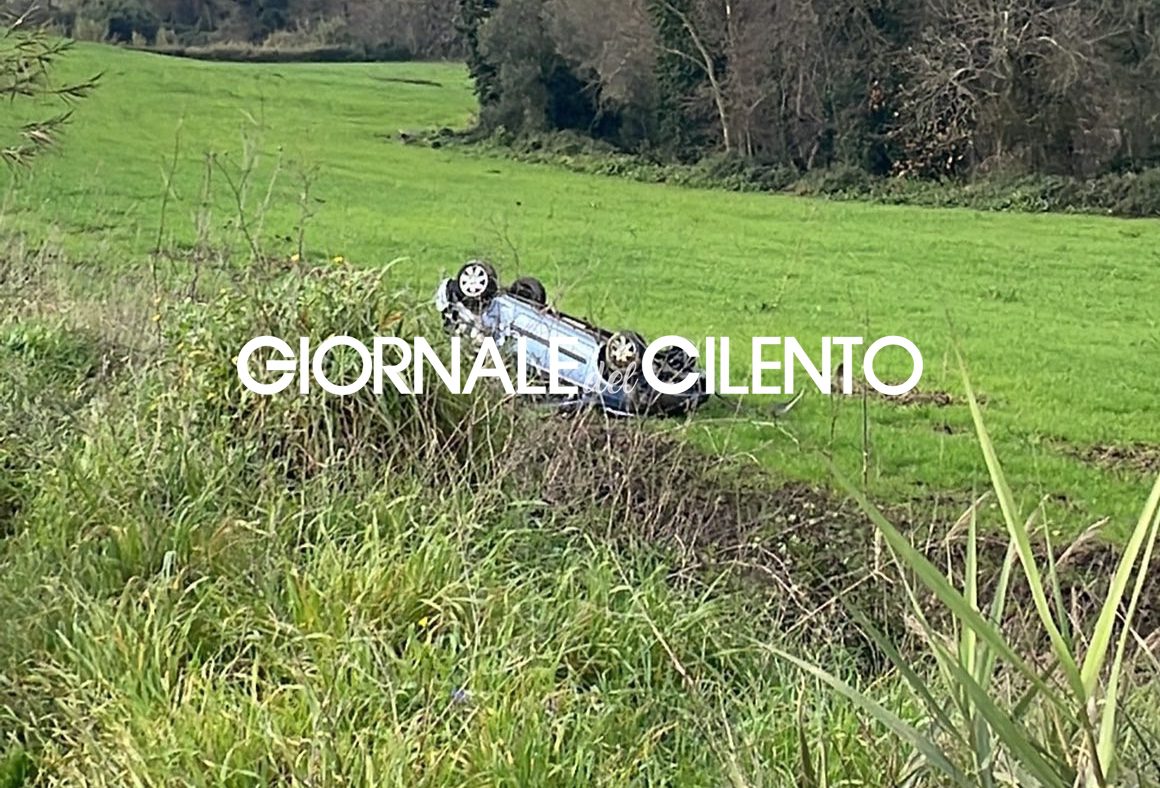 Incidente sulla Salicuneta: auto fuori strada