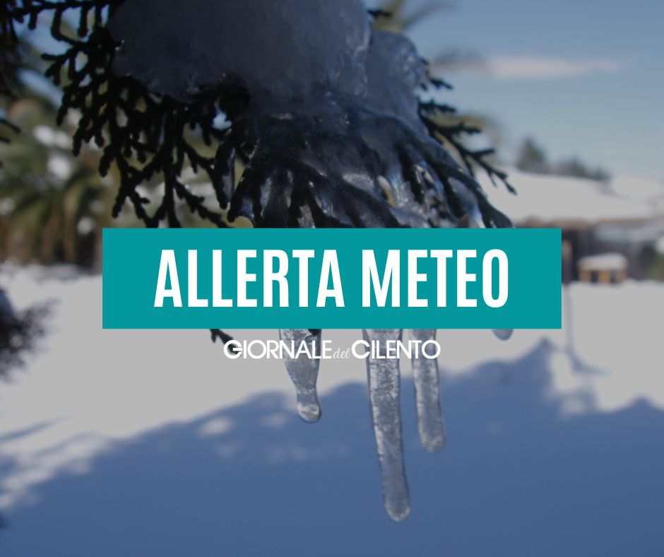 Maltempo in Campania, allerta meteo prorogata fino alla mezzanotte di sabato: neve e gelate