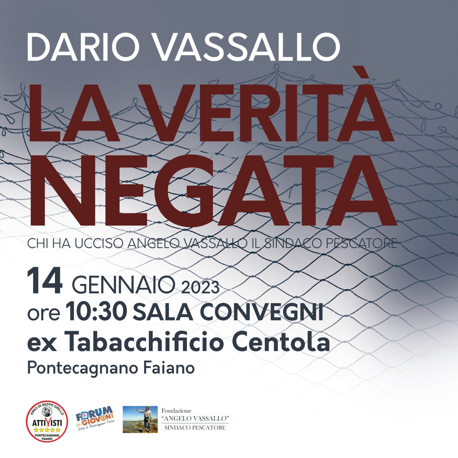 A Pontecagnano la presentazione del libro ‘La verità negata – Chi ha ucciso Angelo Vassallo’