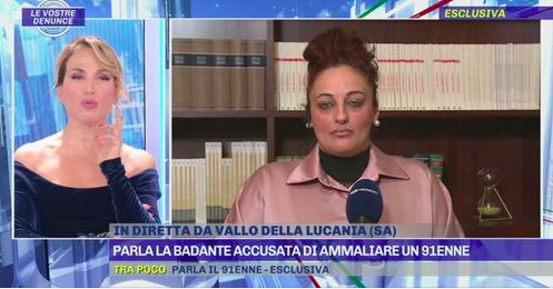 Le telecamere di Pomeriggio Cinque nel Cilento per il caso di un 91enne e della badante