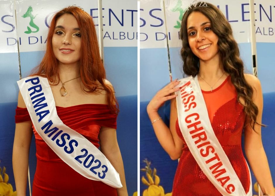 Cilento: Lara D’Angiolillo è la prima Miss del 2023, Deborah Capece è Miss Christmas