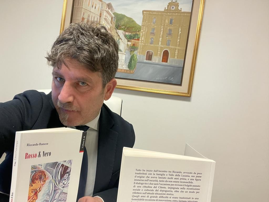 “Rosso & Nero” approda in libreria: è la prima opere dell’avvocato cilentano Riccardo Ruocco