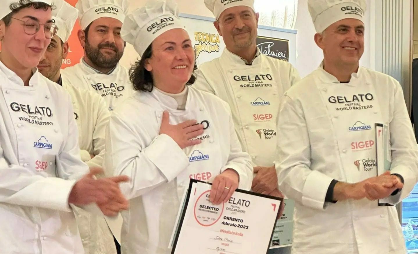 Silvia Chirico seconda classificata al «Gelato Festival World Masters» nella tappa a Sorrento