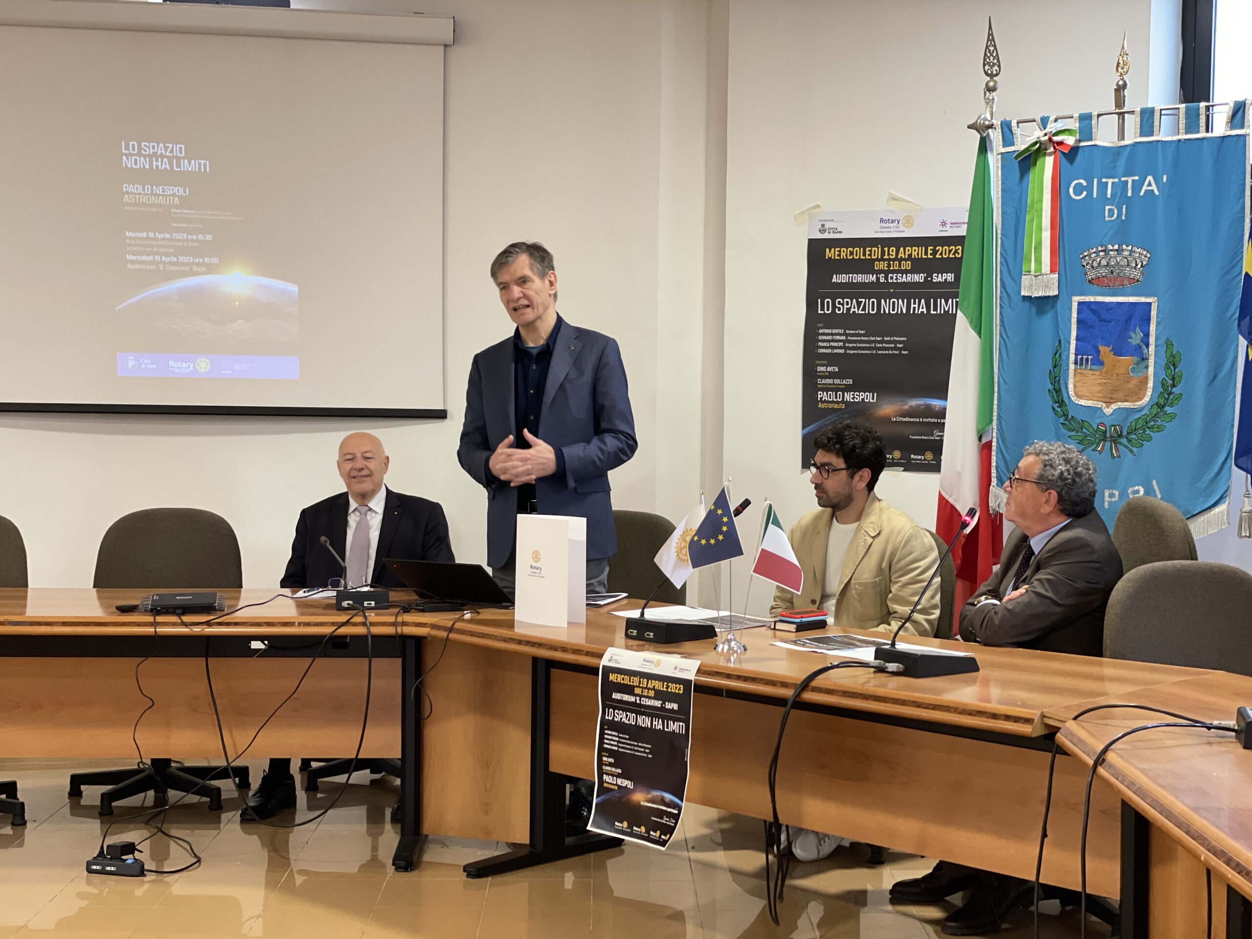 Si vola nello spazio con il Rotary Club Sapri Golfo di Policastro: ospite l’astronauta Paolo Nespoli