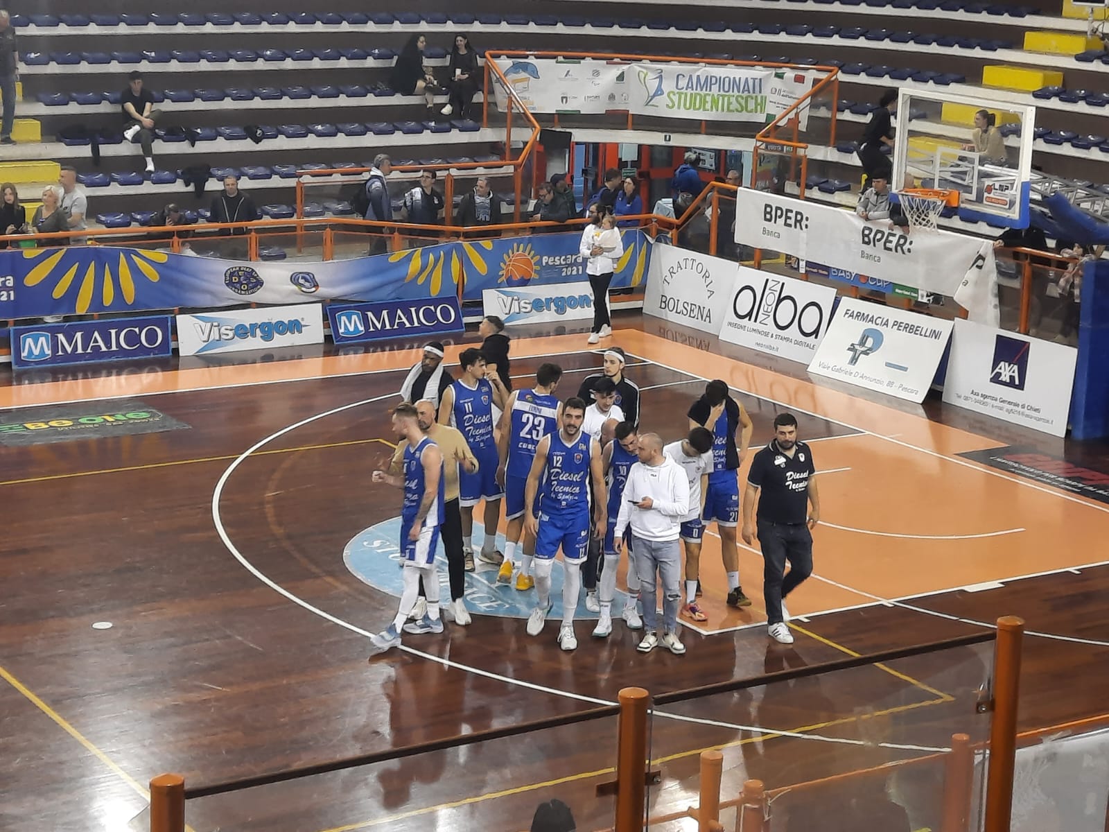 Basket, vittoria della Diesel Tecnica Sala Consilina  al Pala Elettra di Pescara