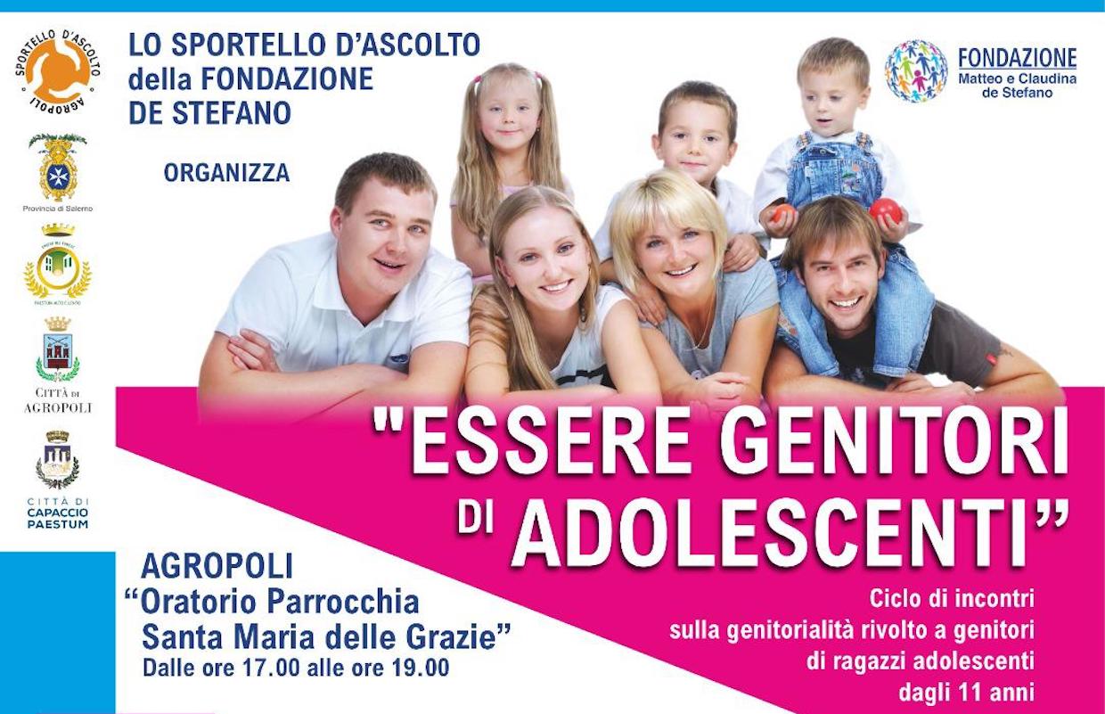 Agropoli, al via sportello ascolto ‘Essere genitori di adolescenti’: incontri gratuiti