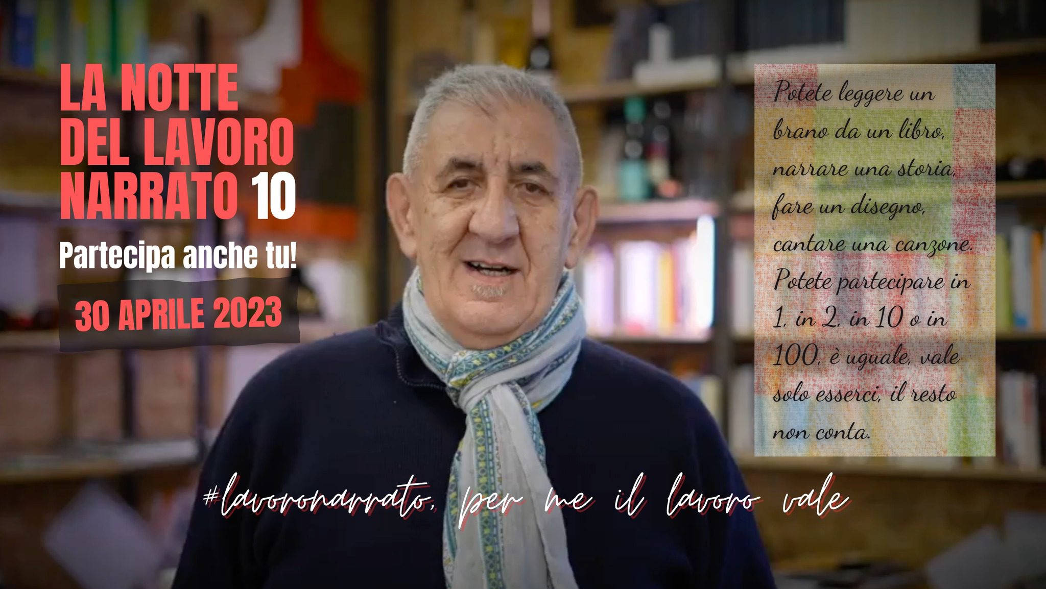 E’ «la notte del lavoro narrato», da Caselle in Pittari il racconto dell’Italia che dà valore al lavoro