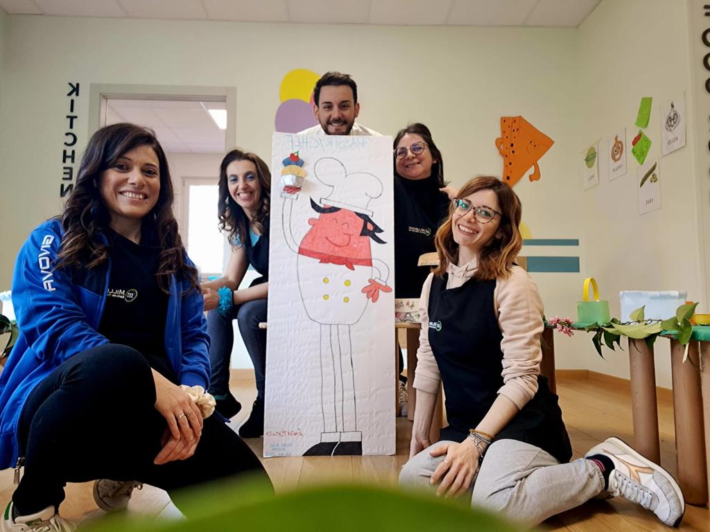 I bambini del nido di Auletta preparano biscotti pasquali con il “Social pasticciere”