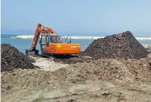 Agropoli pronta alla rimozione della posidonia spiaggiata dall’arenile del lido Azzurro