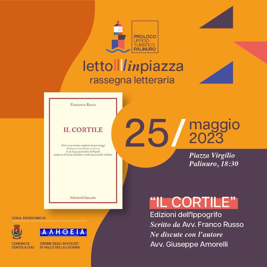 Palinuro, l’anteprima della rassegna “Letto in Piazza” con il libro “Il cortile”