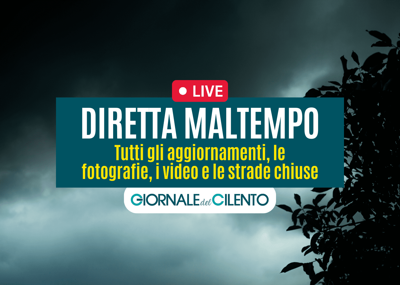 La furia del maltempo si abbatte sul Cilento: strade e scuole chiuse | SEGUI LA DIRETTA