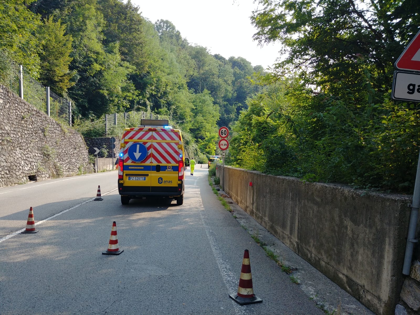 Caggiano, frana in località ‘Calabri/Massavetere’: intervento dell’Anas