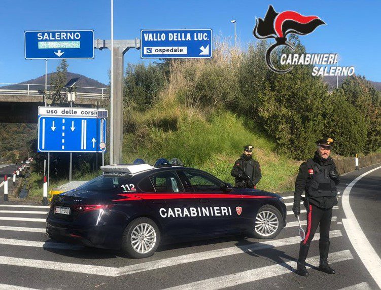 Cilento, controlli carabinieri ponte primo maggio: identificate 540 persone. Sanzioni e fermi