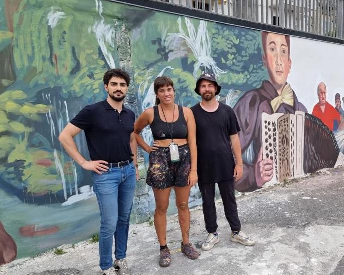 Tradizione, comunità e natura nel murales di Milu Correch per Casaletto Spartano