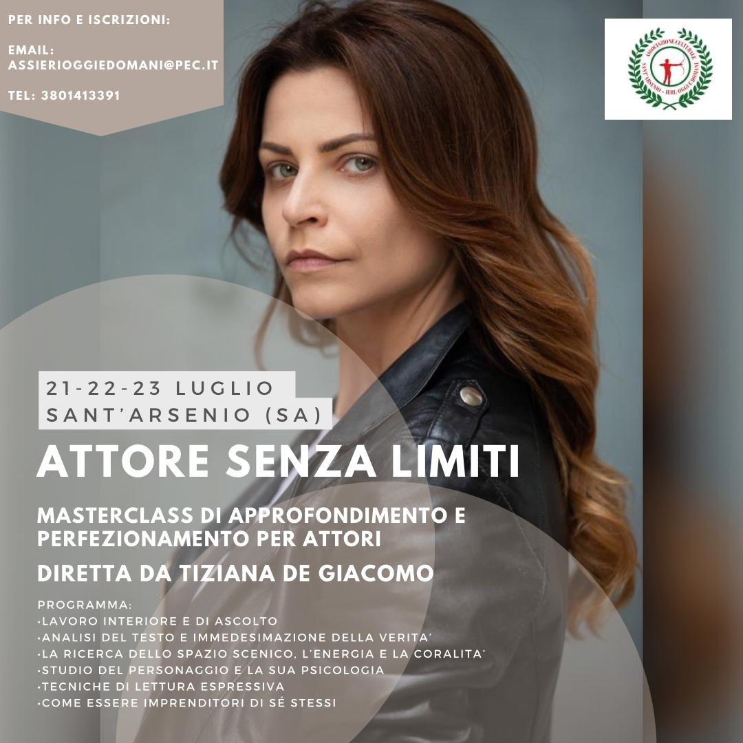 Sant’Arsenio, al Teatro comunale la masterclass diretta dall’attrice Tiziana De Giacomo