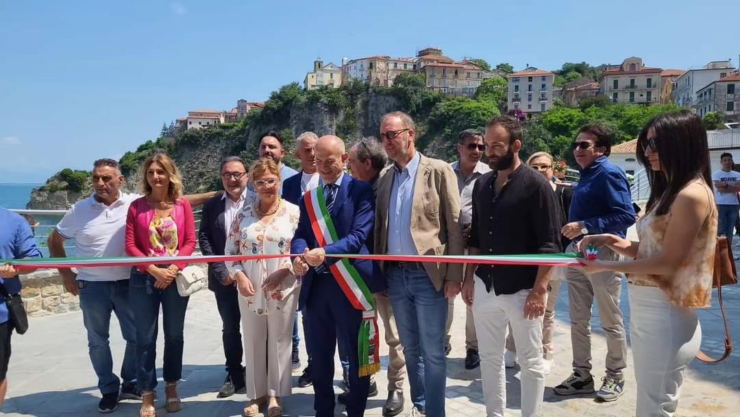 Agropoli: inaugurati i lavori a Via Pisacane: presto un nuovo belvedere sul mare