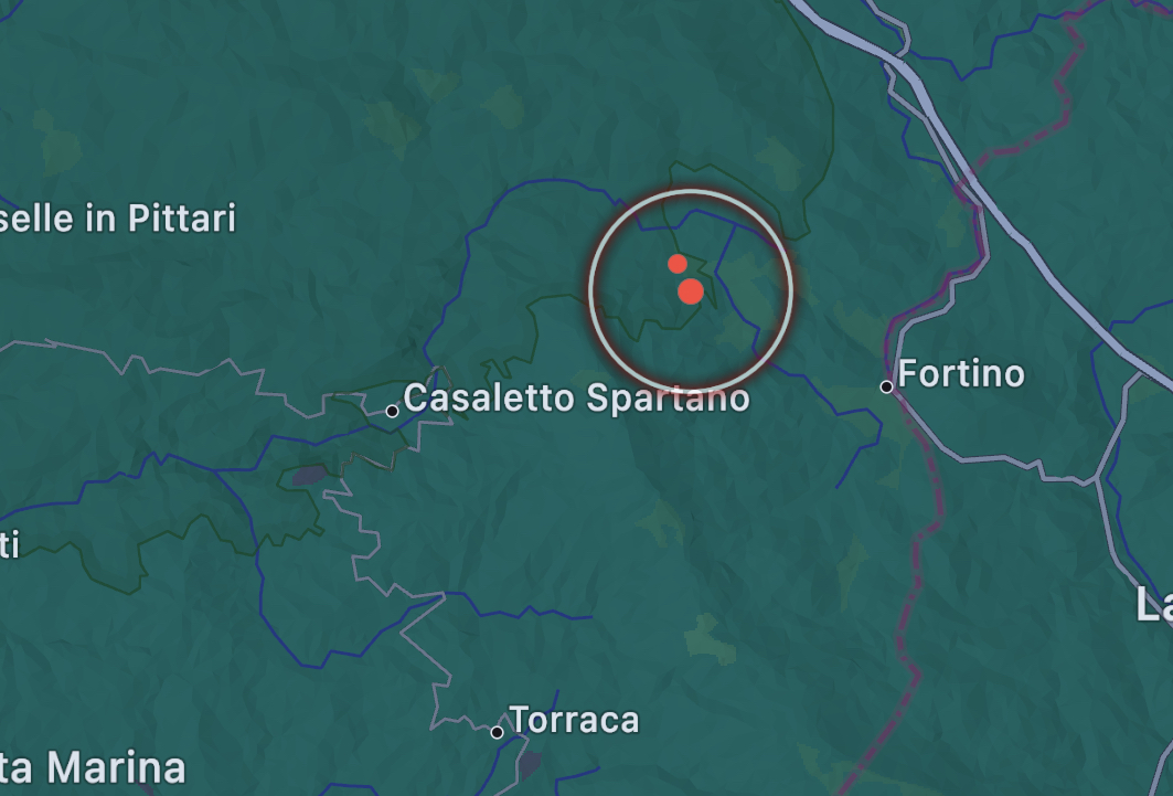 Leggera scossa di terremoto a Casaletto Spartano