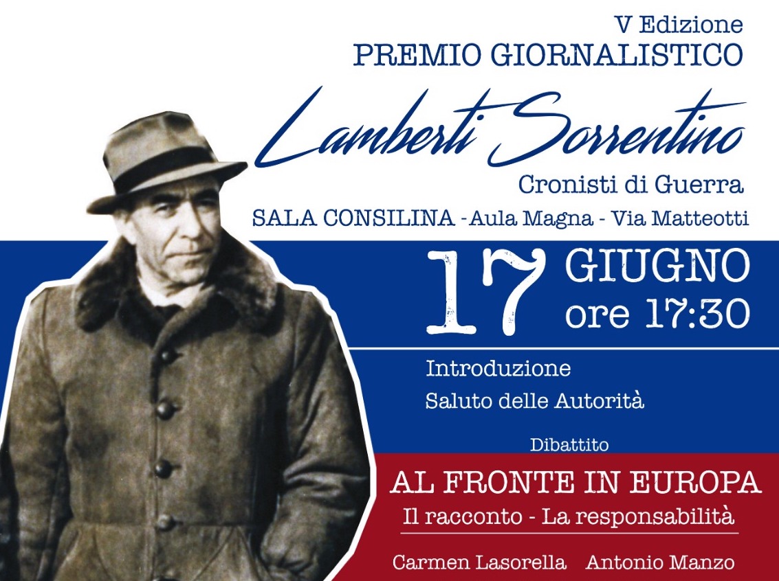 Carmen Lasorella e i giornalisti di guerra a Sala Consilina per il Premio Lamberto Sorrentino